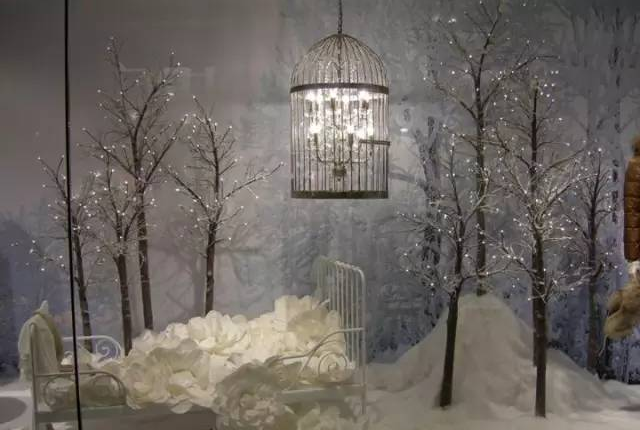 冬季為主題的櫥窗陳列